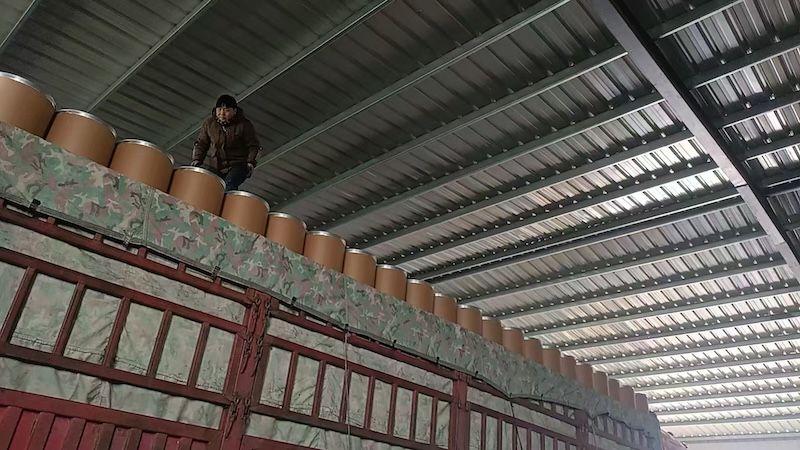 鐵箍紙筒發(fā)貨中